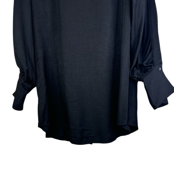 Amy Lynn Black Choker Mini Dress Balloon Sleeves Medium - Picture 6 of 15